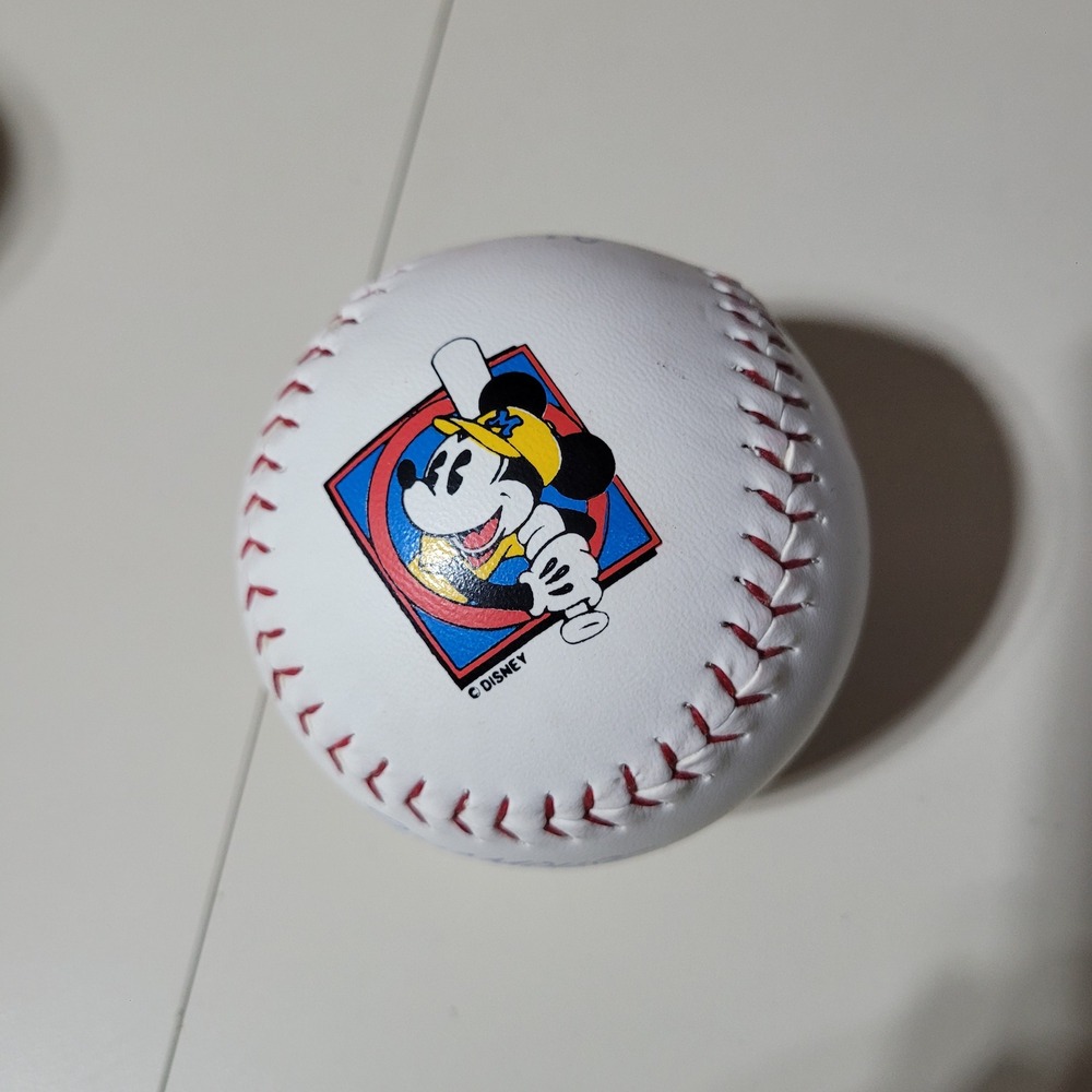 Disney Mickey Mouse Souvenir Baseball Character Signatures Goofy Donald Duck